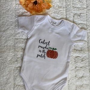 Custom Halloween 🎃 👻 baby onesie 3-6mo